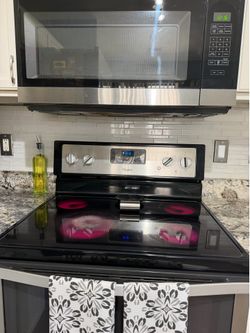 Whirlpool Electric Stove and Microwave