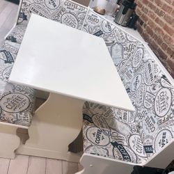 Breakfast Nook Table With Bench 