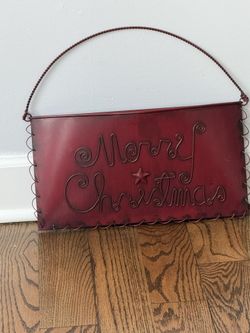 Merry Christmas Metal Wall Decor 