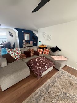 Large grey sectional