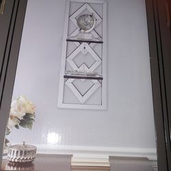 2 Tier Mirror Wall Shelf Brand New Still In Box 