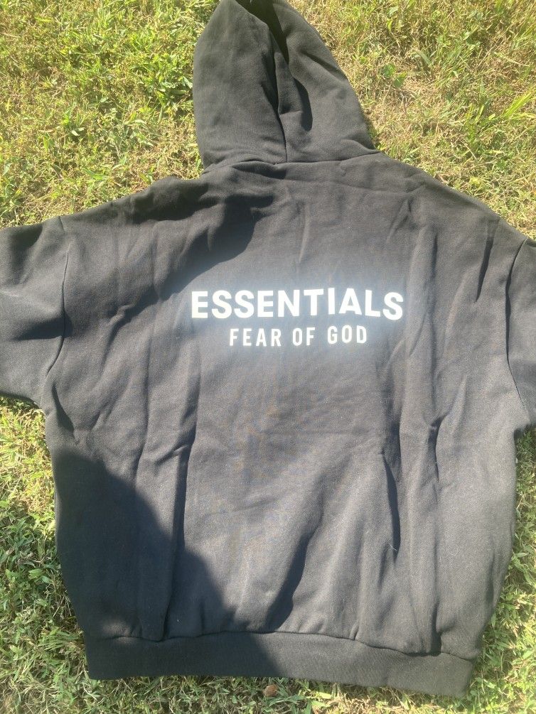 Essentials Fear of God Hoodie - Black - Large - New w/Tags