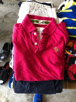 A and F moose emblem medium polo shirt