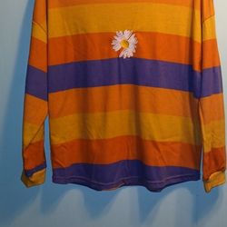 Daisy Stripped Long Sleeve Shirt