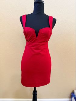 Red Fashion Nova Dress Size Small