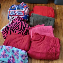 2 Fleece, Terry Cloth And Jersey Cloth Lots (Mainly Fleece)