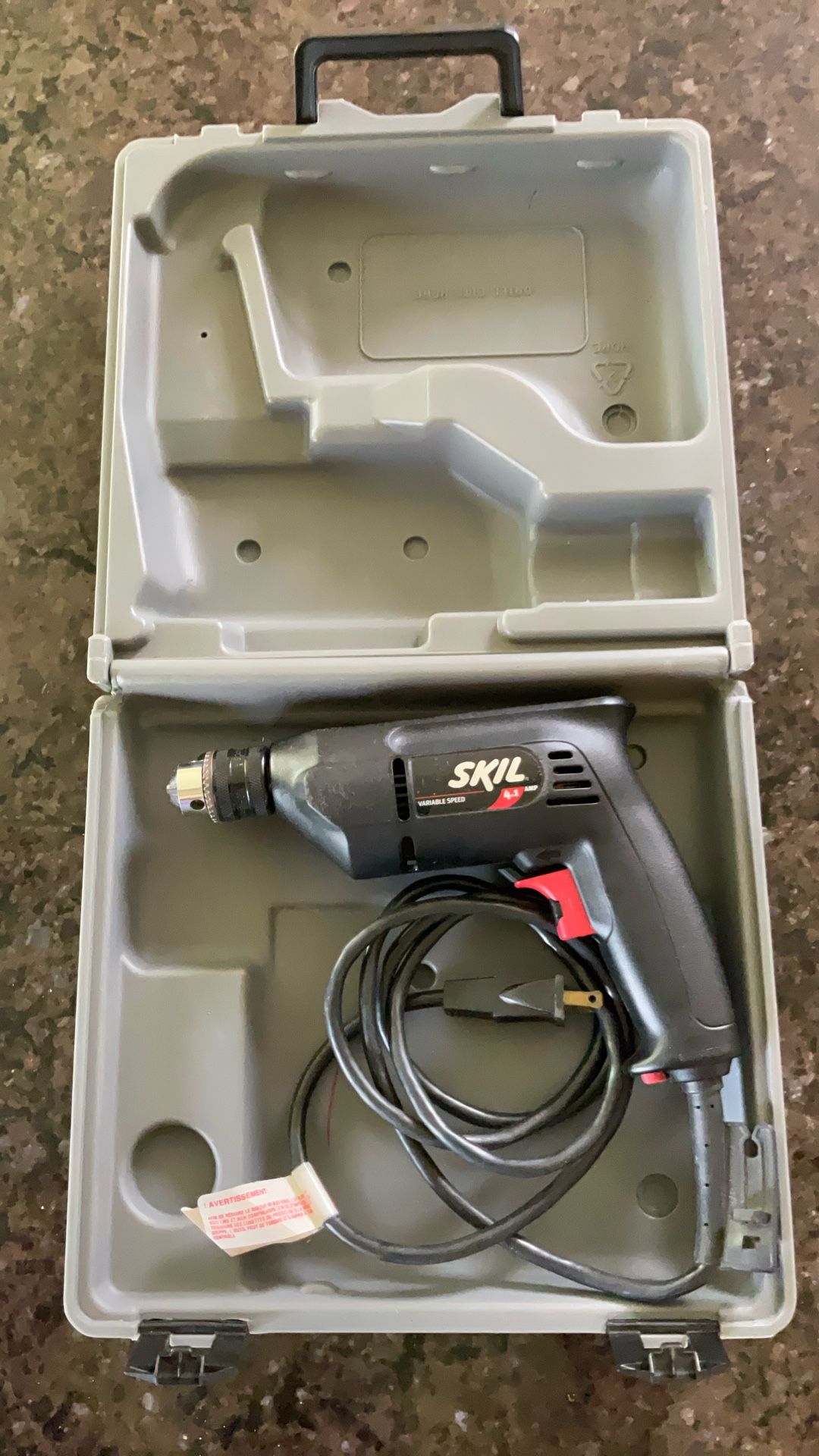 Skil Electric Corded Drill 4.1 Amp with Case