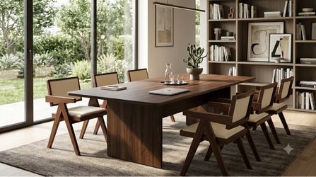 Luxury Modern Wood conference Table/Dining Table