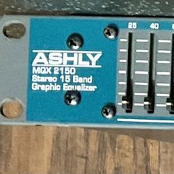 Ashly MQX 2150 15 Band Graphic Equalizer Single Rack Unit