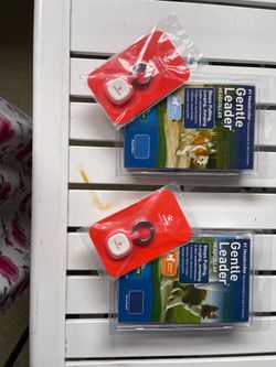 2 New Gentle Leader Head Collar Training Leashes