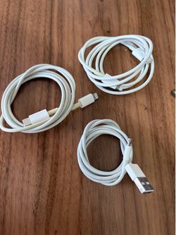 iPhone chargers - set of 3