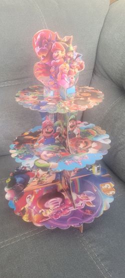 Cupcake Stand Mario bros