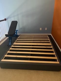 Platform Bed Frame with Wood Slats