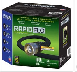 Teknor Rapid Flo 5/8 in. x 100 ft. Compact Garden Hose