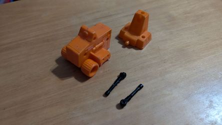 Vintage Mego Micronauts CRATER CRUNCHER PARTS Front wheels + seat