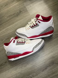 Jordan 3 “Cardinal” Size 11 In Men