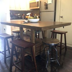 Unique Kitchen Counter Height Dining Table Wood