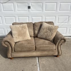 ( Free Delivery ) Brown Vintage Couch