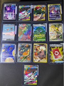 Pokémon TCG 13-Card Hit Lot – IR, Full Arts, VMAX, Team Rocket & Mega Gardevoir ex (x2)