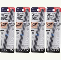 4 Piece Of Revlon ColorStay Line Creator Double Ended Liner, 154 Cool as Ice, 0.004 oz