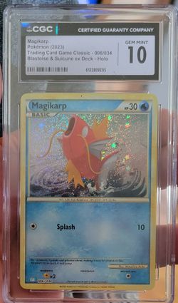Magikarp 006/034 CGC Gem Mint 10 Trading Card Game Classic Holo