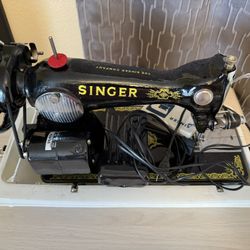 I'm selling sewing machines: 1 Singer, 1 Brother. 1 overlock
