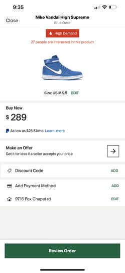 Vandal High Supreme GS 'Blue Orbit’