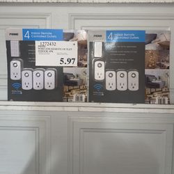 PRIME 4 Indoor Remote Controlled Outlets 