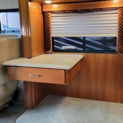 RV Computer Desk Solid Surface Corian Motorhome Trailer