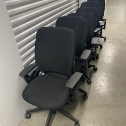 Steelcase Leap V2 Fully Adjustable Model Office Chair In Black