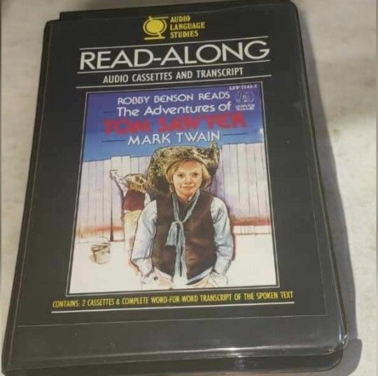 "The Adventures of Tom Sawyer" by Mark Twain Audio Cassettes and Transcript Read by Robby Benson