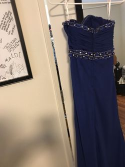 Royal blue prom dress size 8!