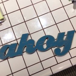 Nautical Beach Theme Sign 