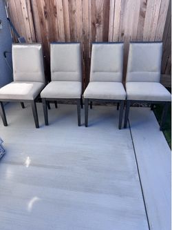 Four dining chairs