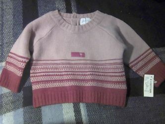 baby neon Pink & Light Pink Sweater Size 6 Months