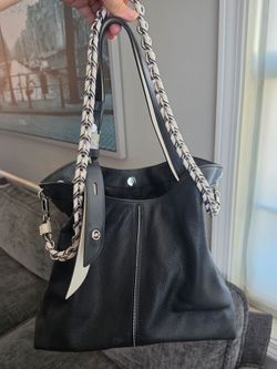Michael Kors Black Leather Tote Bag