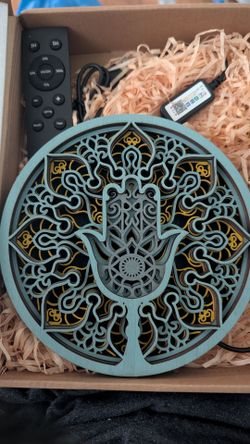 3D Wooden Night Light