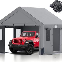 13x20 FT Heavy Duty Carport, missing what I circle on picture 3 which is the small box on picture 4