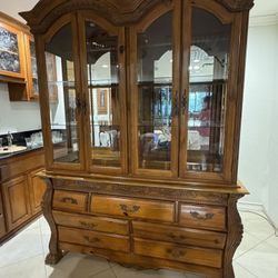 Wood China Hutch