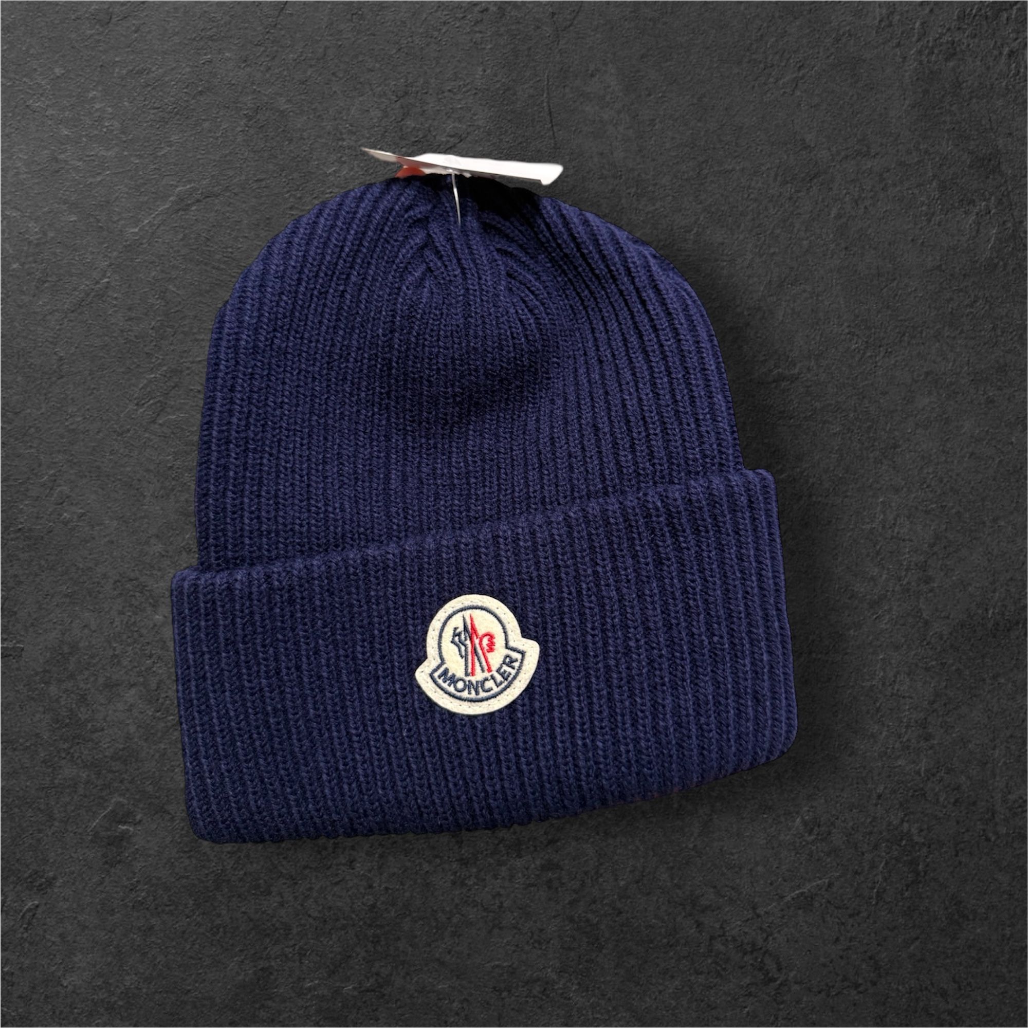Navy Blue Moncler Beanie Brand new