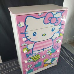 New Hello Kitty Kids Children Cartoon Character Drawer Dresser Chest Available In Other Characters 