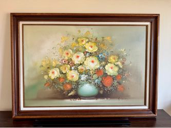 2 Large Sized Still Life Original Oil Paintings - 42” x 30 “. Signed by artist.