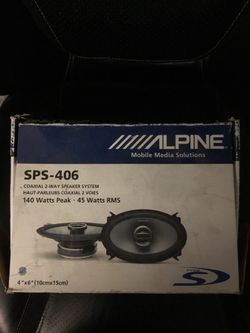 Alpine speakers.