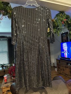 Beautiful Sparkling Black Dress Size 6