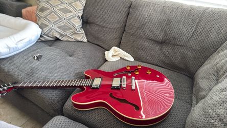 Epiphone Red Semi-Hollow Body Electric Guitar
