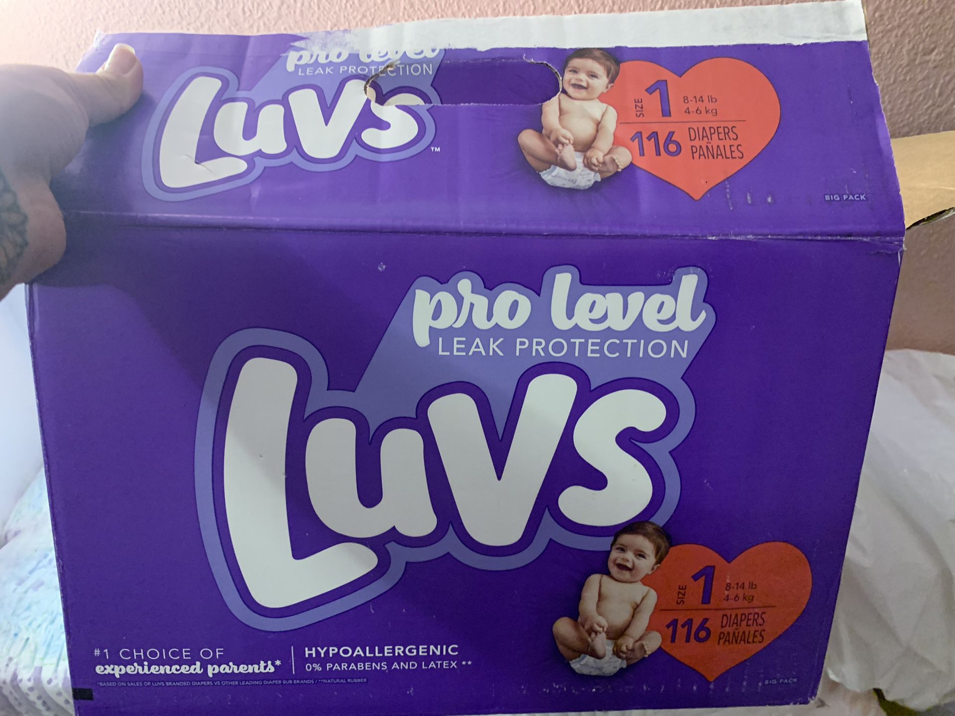 Box Of Luvs Diapers Size 1