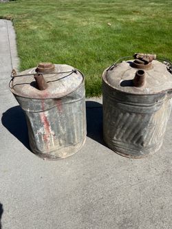 Vintage gas cans