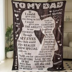 New To My Dad From Son Blanket. Great Gift!