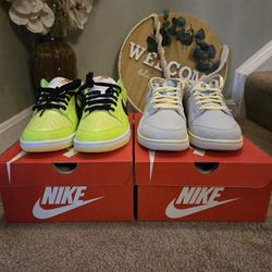 ***NIKE DUNK LOW Gone Fishing Chinook Salmon And Splash Volt BOTH SIZE 10***