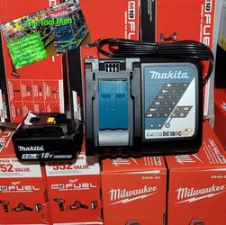 New Makita Lxt 18v 5ah Battery and Rapid Charger $100 Firm. Pickup Only